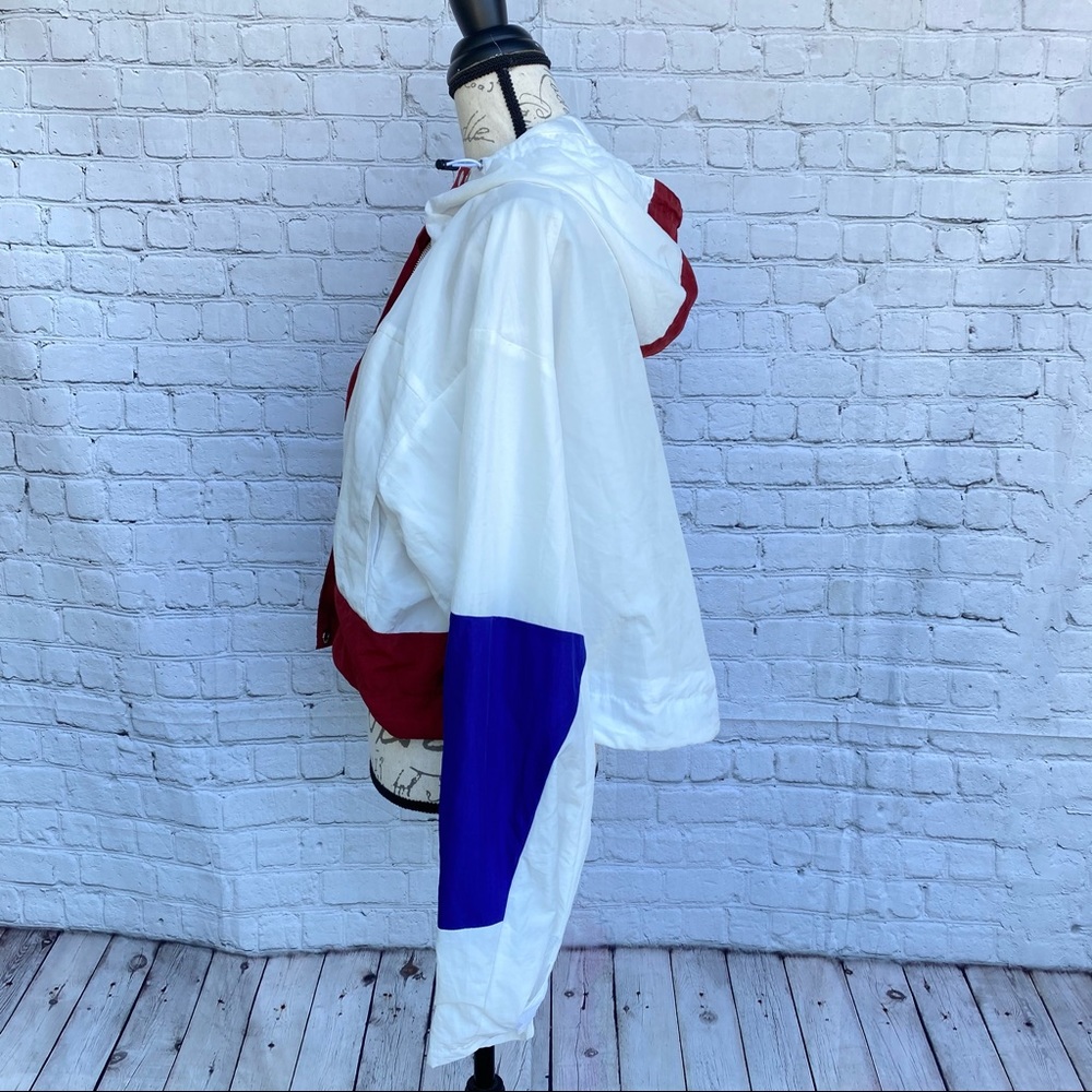 Missguided Color Block Hooded Windbreaker Zip - Picture 6 of 14